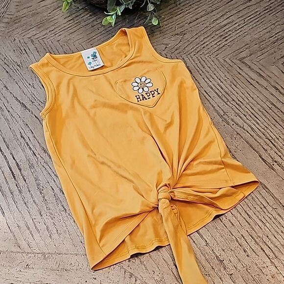 Choose Happiness tank top front tie size S 7/8 NWOT - Picture 7 of 7